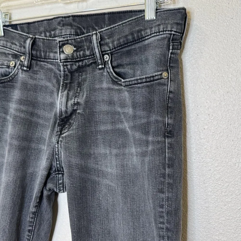 Abercrombie & Fitch Langdon Slim‎ Jeans Mens Size 30 x 32 Dark Gray Cotton Blend